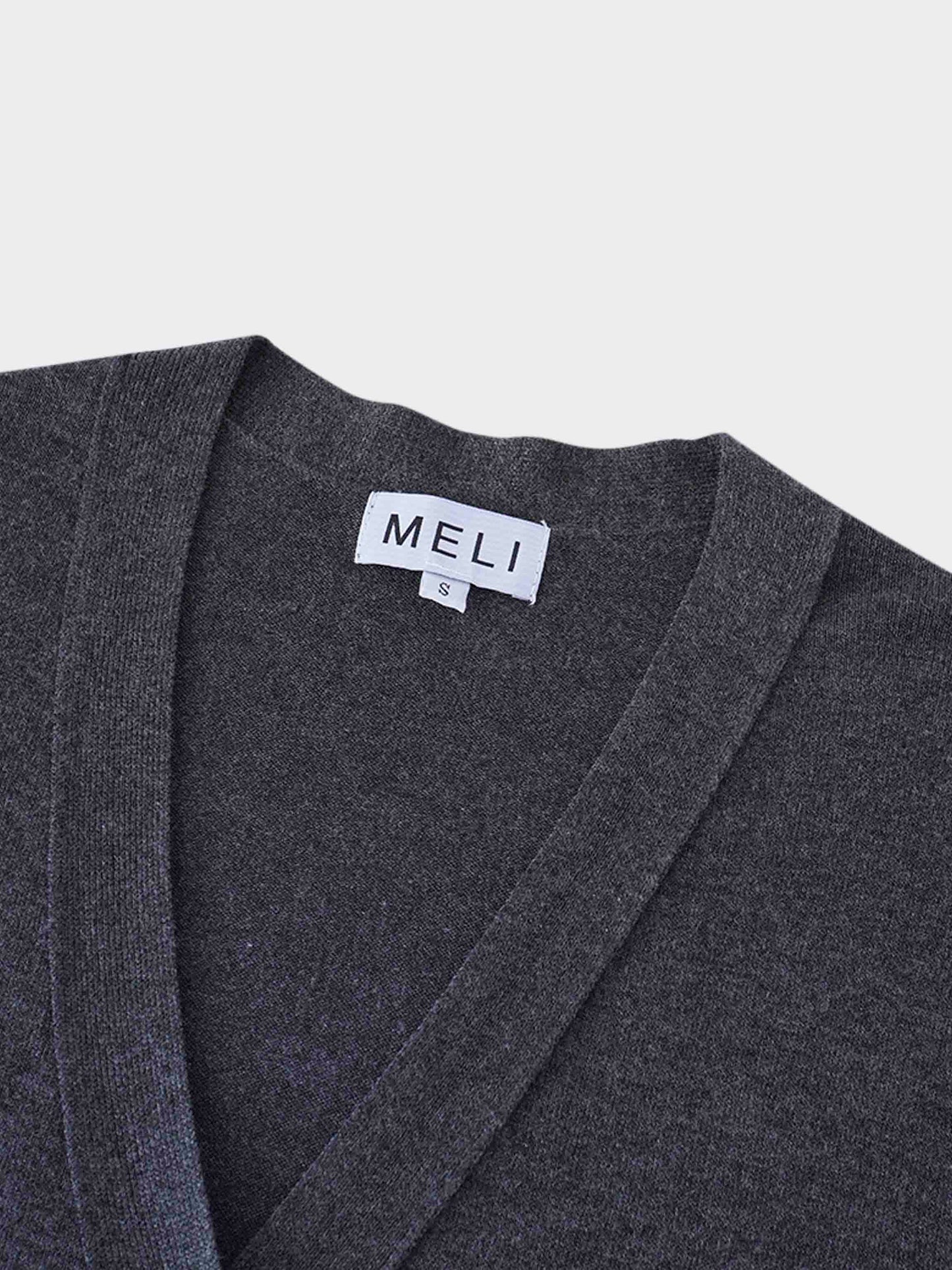 Duster Cardigan 50"-Charcoal Grey-3