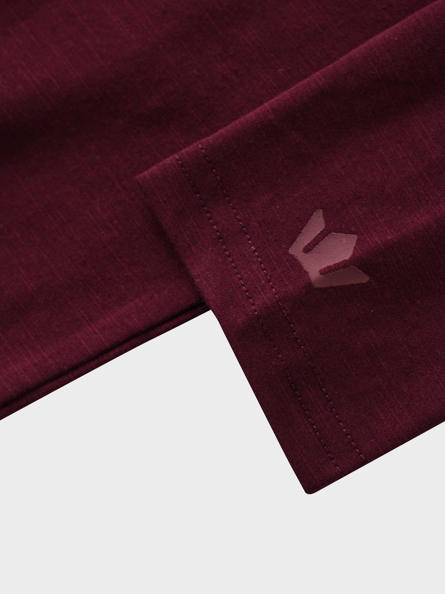 Crew Bomber Tee-Burgundy-3