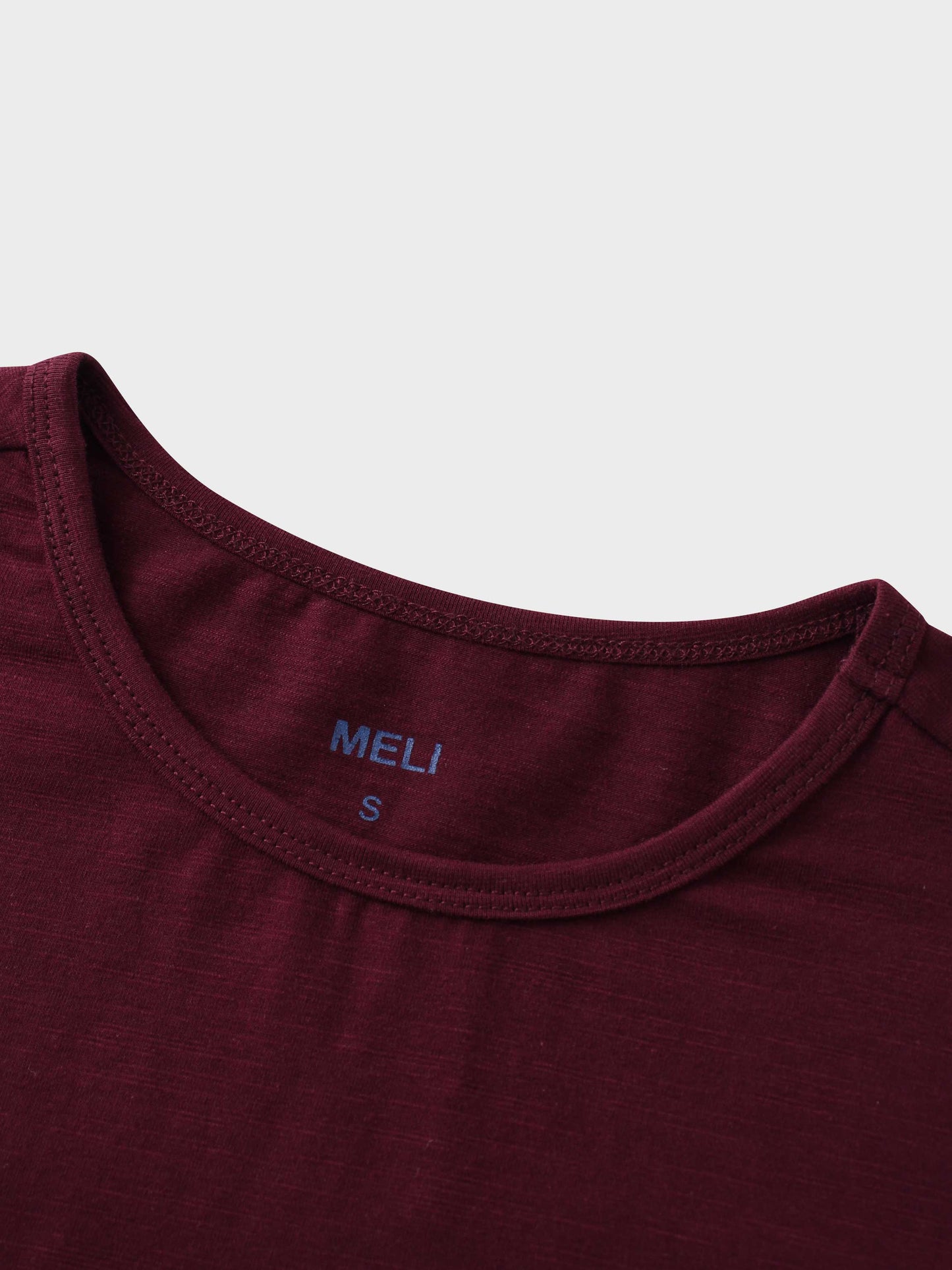 Crew Bomber Tee-Burgundy-4