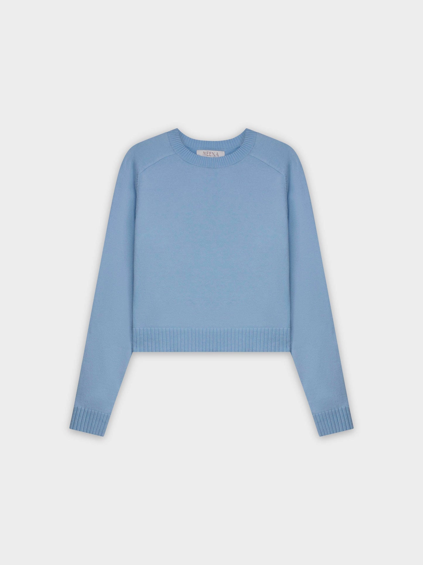 RIBBED BAND SWEATER-OCEAN BLUE-1