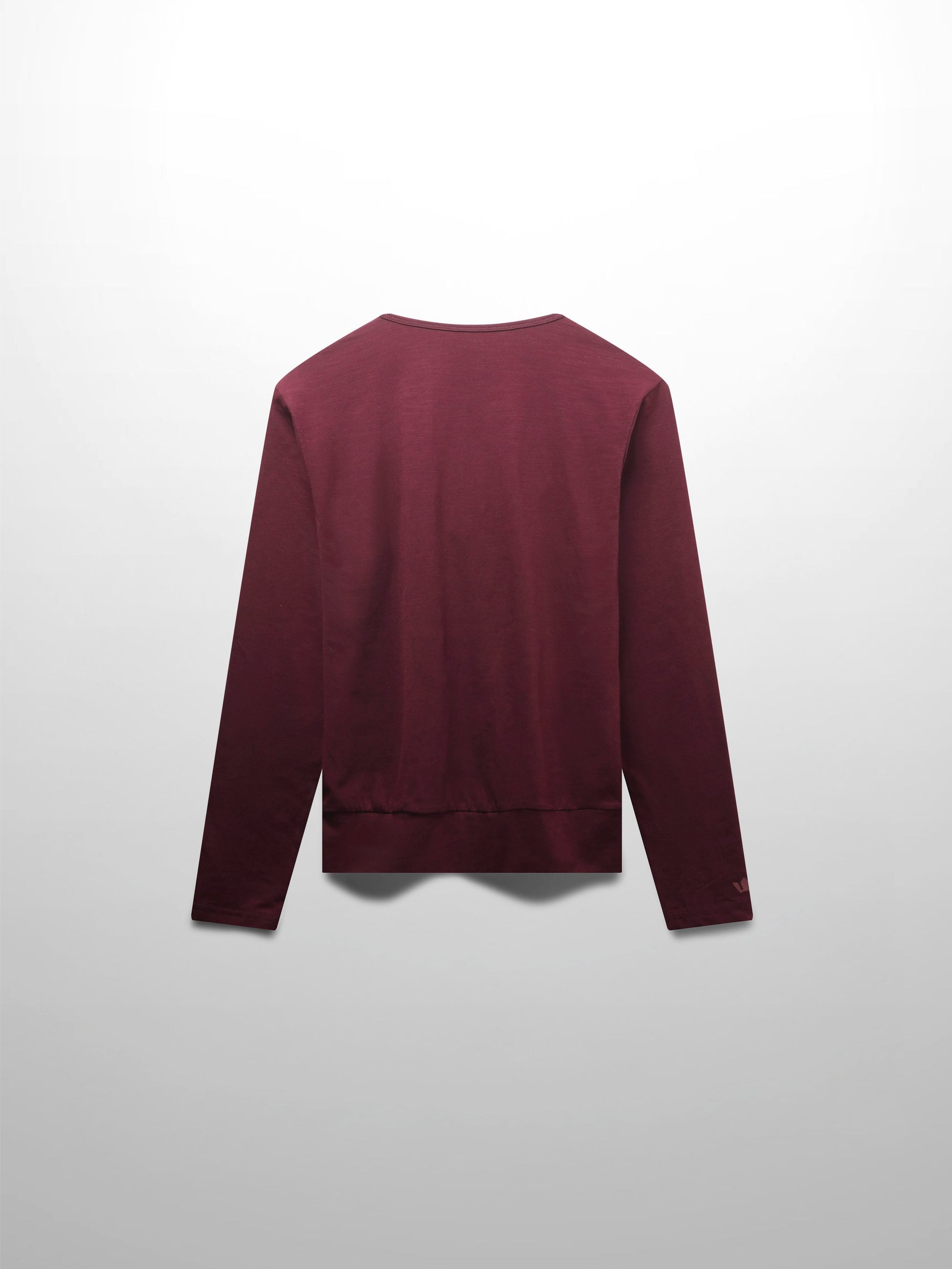 Crew Bomber Tee-Burgundy-2
