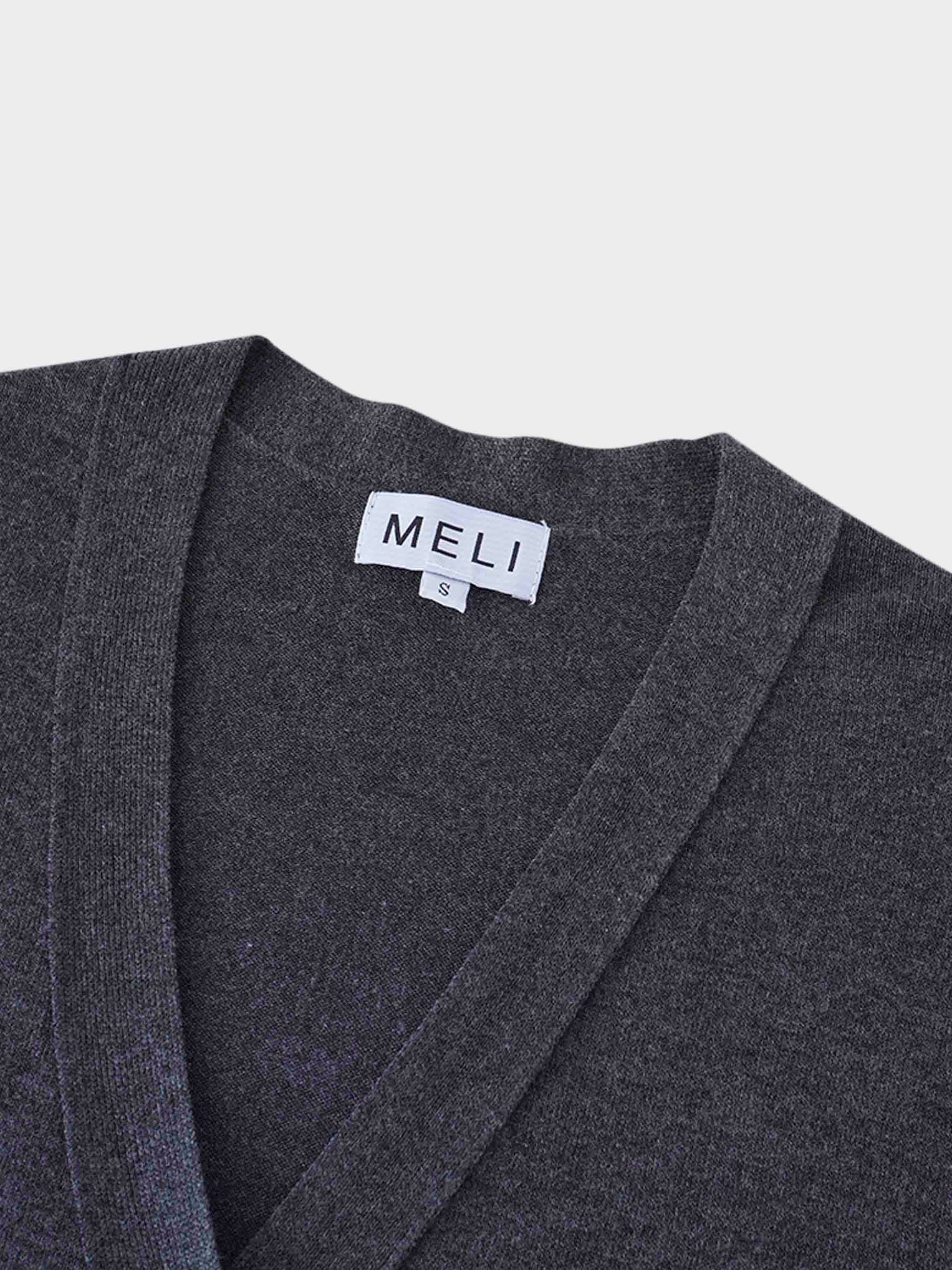 Duster Cardigan 50"-Charcoal Grey-3