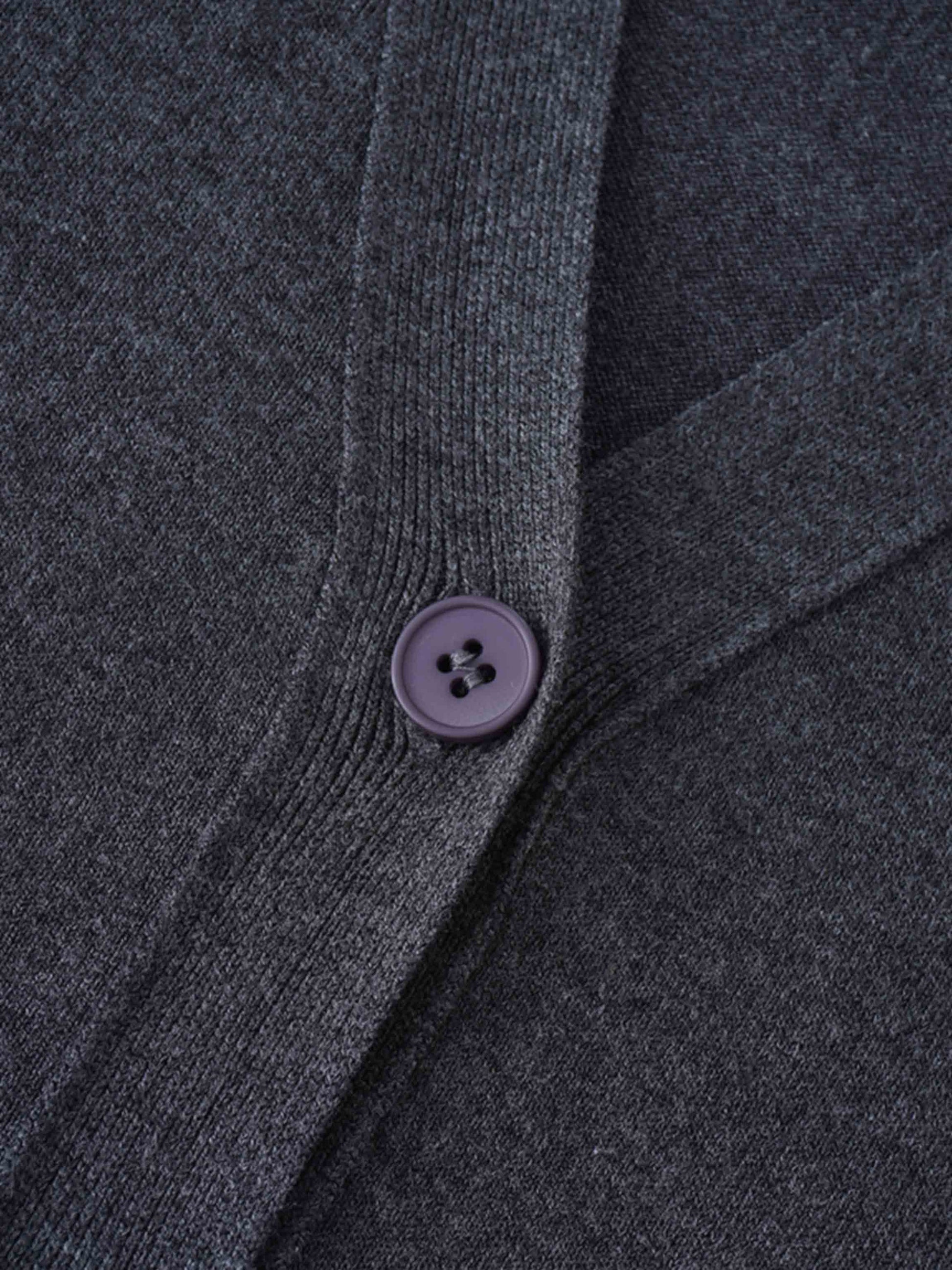 Duster Cardigan 50"-Charcoal Grey-4